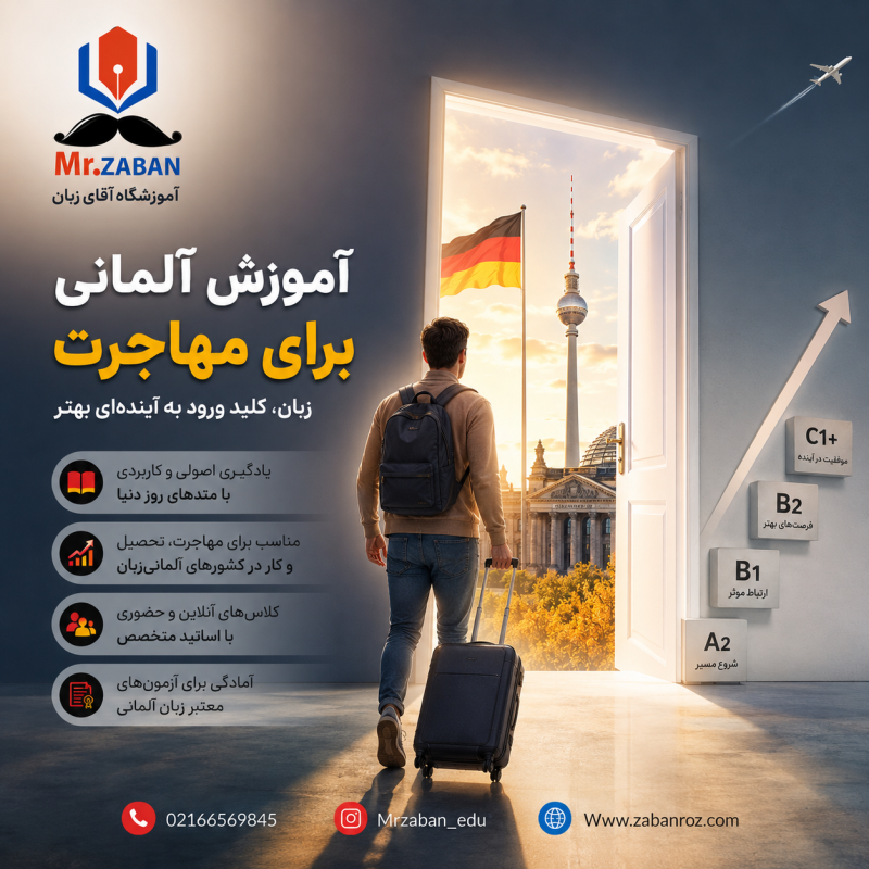 آموزش آلمانی برای مهاجرت