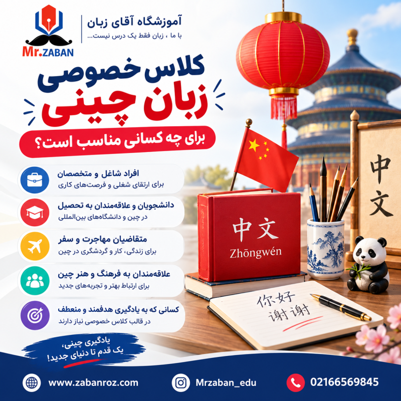 آموزش خصوصی زبان چینی