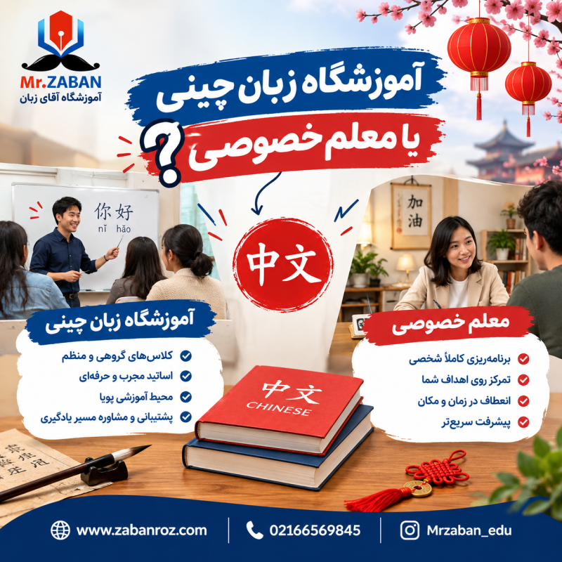 آموزشگاه زبان چینی یا معلم خصوصی