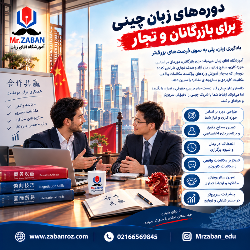 زبان چینی برای بازرگانان