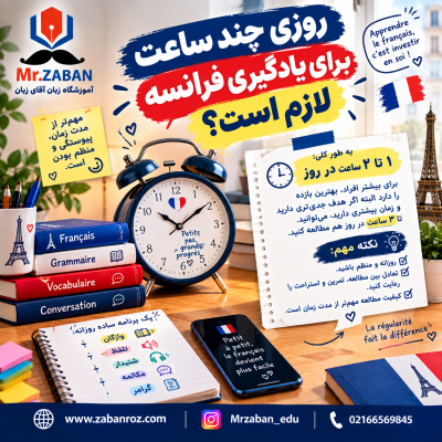 روزی چند ساعت برای یادگیری فرانسه لازم است