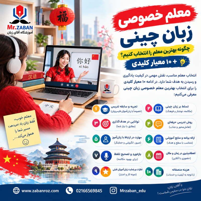 معلم خصوصی زبان چینی